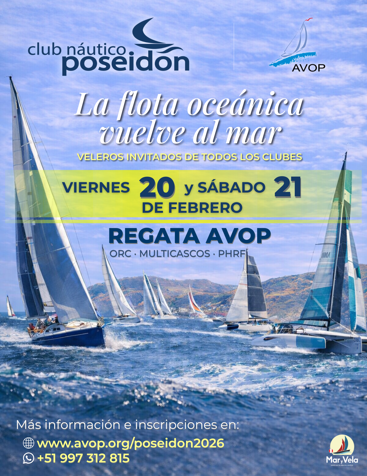 OCEÁNICOS: Campeonato «POSEIDÓN» 2026 – [Chorrillos y Pucusana, Vie.20 y Sáb.21 de Feb.]
