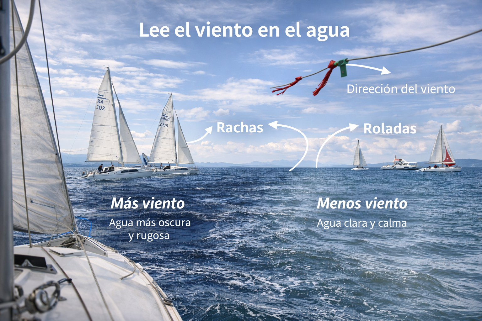 Cómo leer el viento en el agua: señales que todo navegante debe reconocer